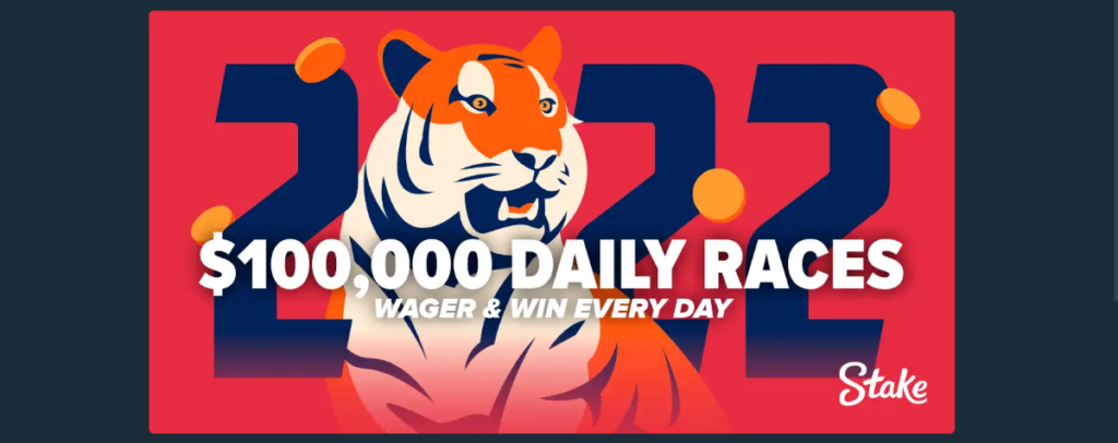 $100,000 daily race casino promotion