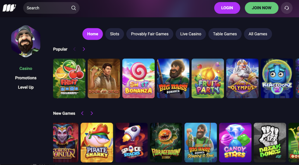 online slots at Metaspins casino