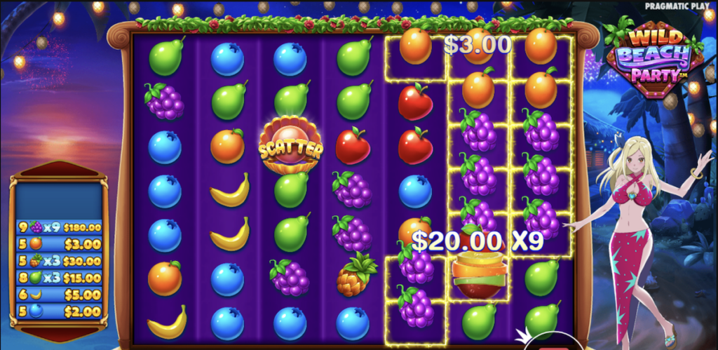 wild beach party gratis spins