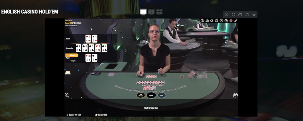 casino hold'em at 22bet casino