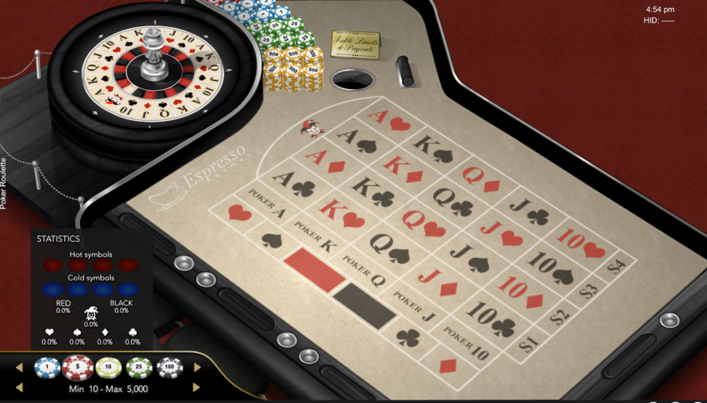 poker roulette casino game