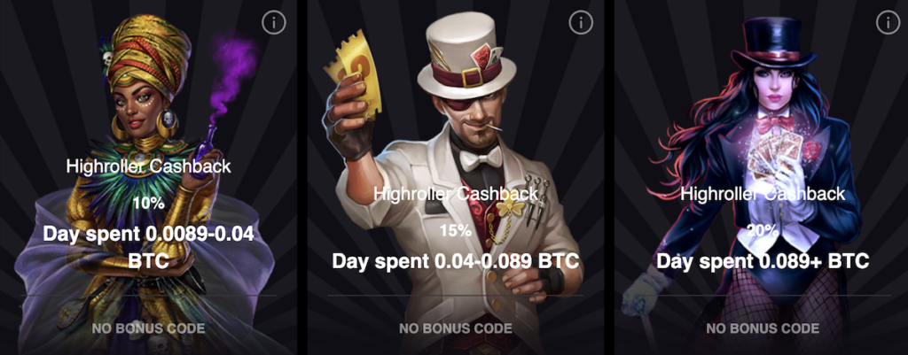 high roller bonus