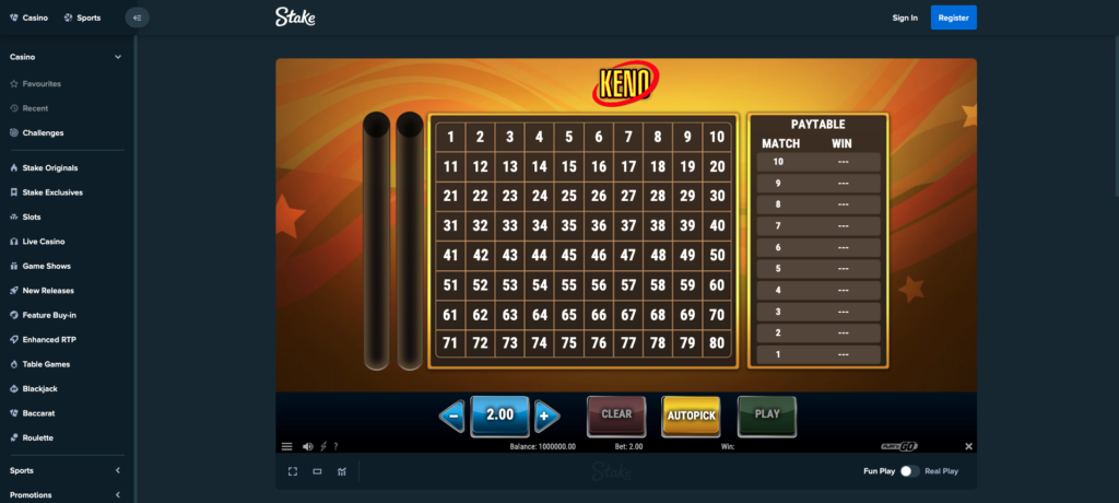 bitcoin keno