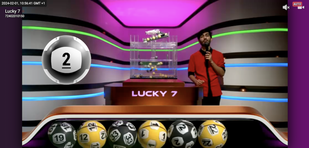 Lucky 7 live casino game