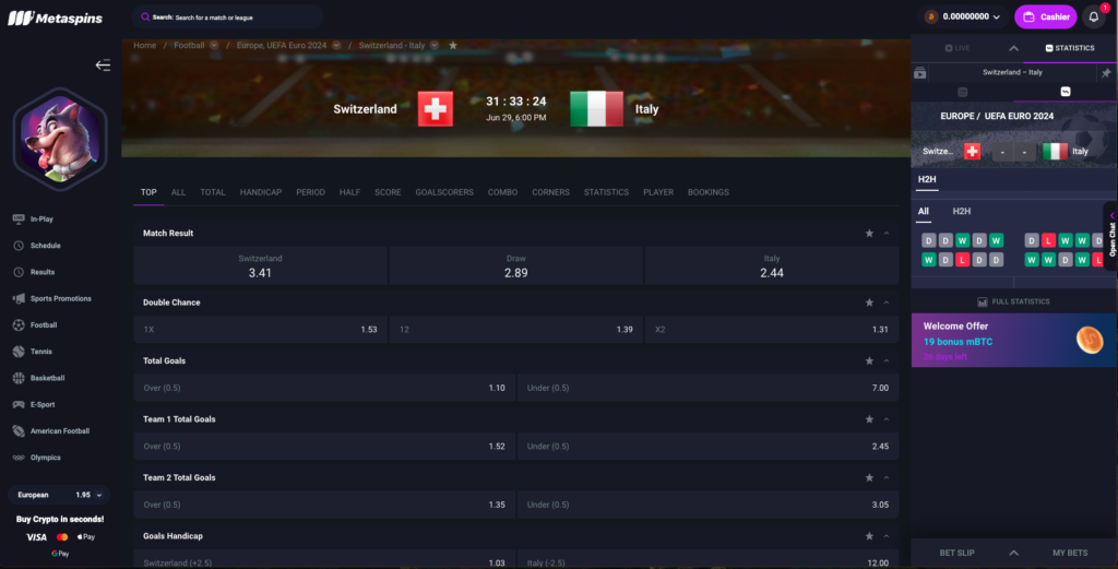 Metaspins Sportsbook