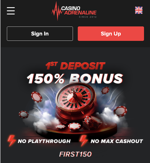 150% first deposit bonus