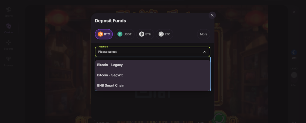 cloudbet deposit