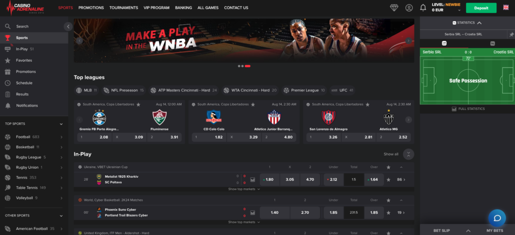casino adrenaline sportsbook