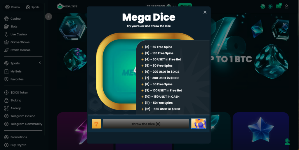 The MegaDice Dice Game
