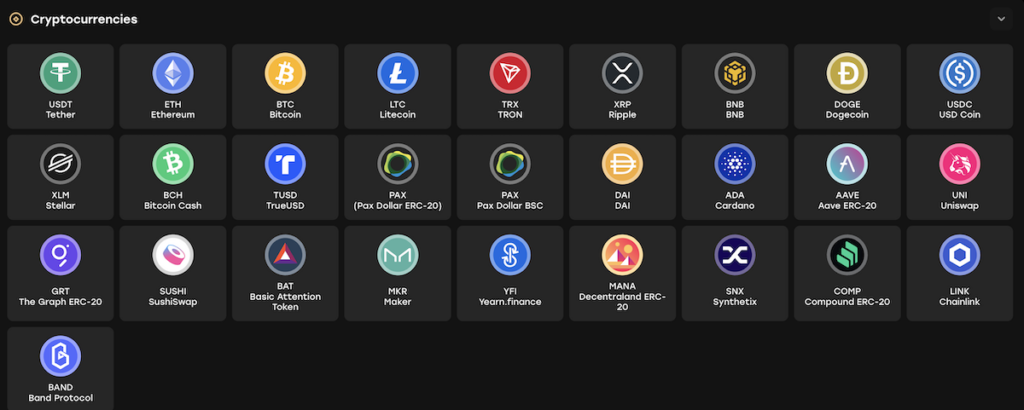 crypto payment methods