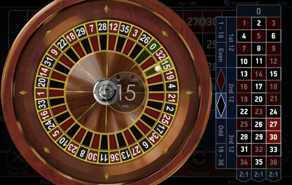 European Roulette VIP RNG casino game